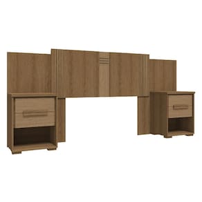 Cabeceira Casal com Mesa de Cabeceira 2 Gavetas Angra Móveis Rimo