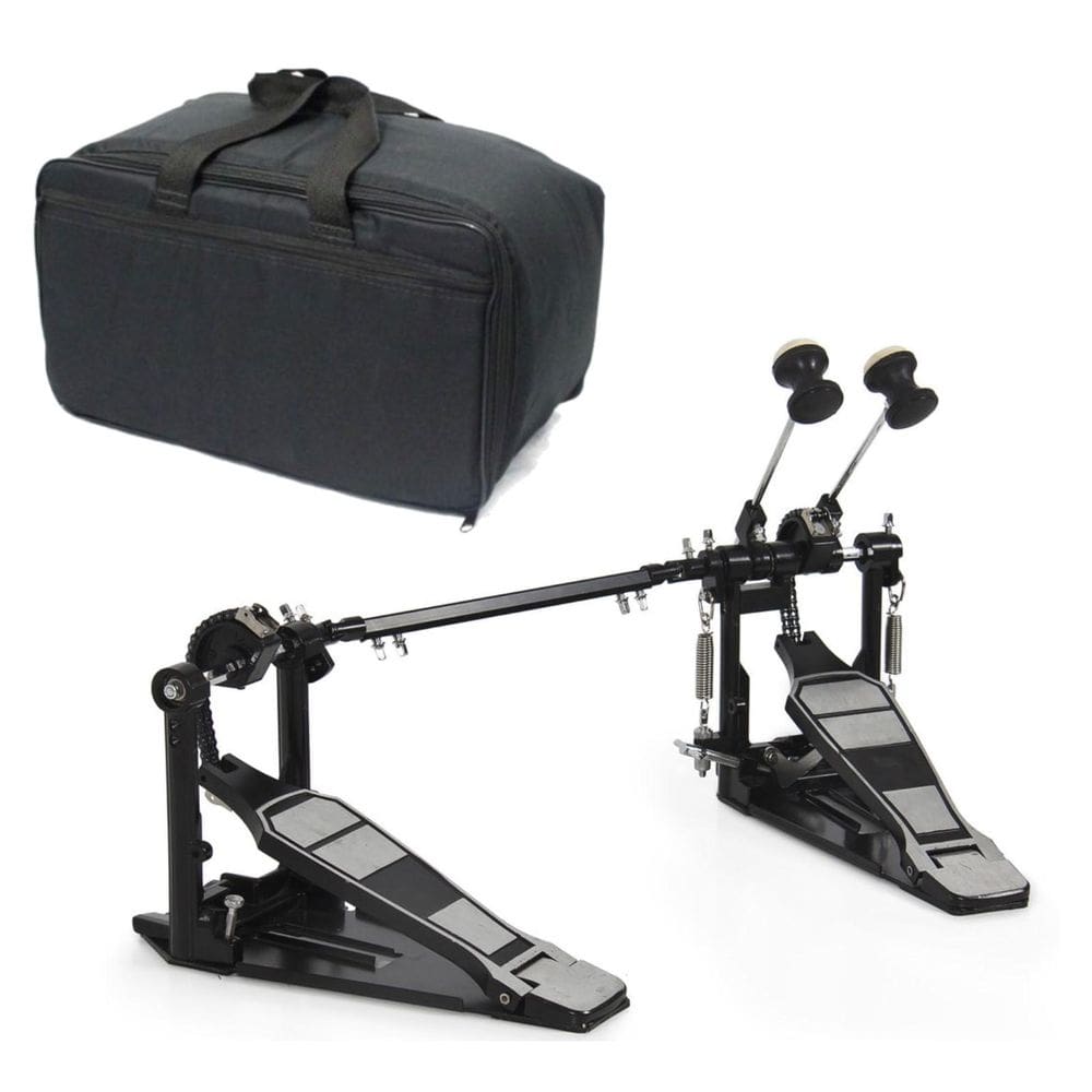 Pedal Duplo Para Bumbo Bateria,Corrente,Ajuste Tensão, C/Bag | Casas Bahia