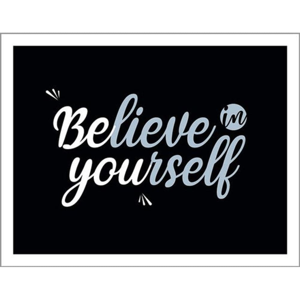 Kit 3 Placas Believe Yourself Escrita