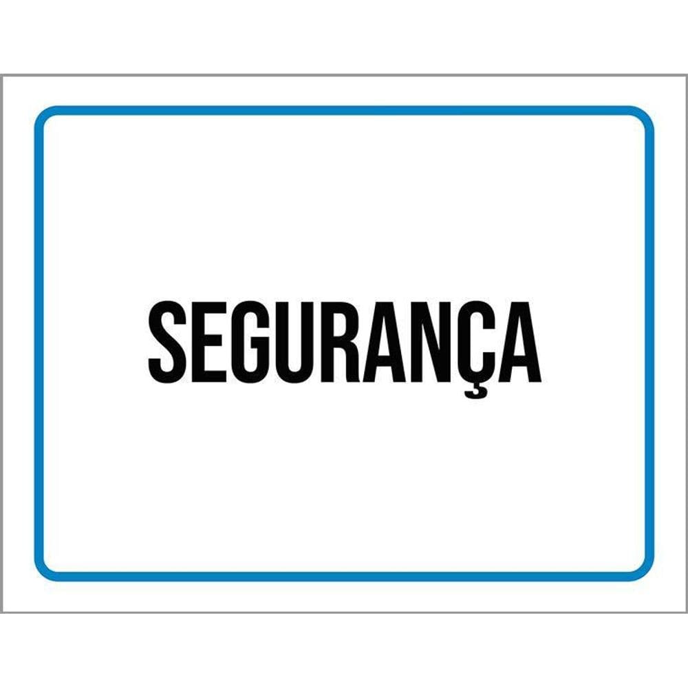Kit 3 Placas Ambiente Sinalização Setor Segurança
