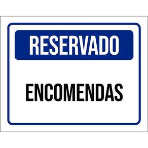Placa De Sinalização - Reservado Encomendas 36X46