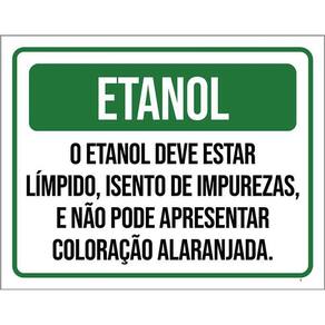 Kit 3 Placas Etanol Deve Estar Límpido Isento Impurezas