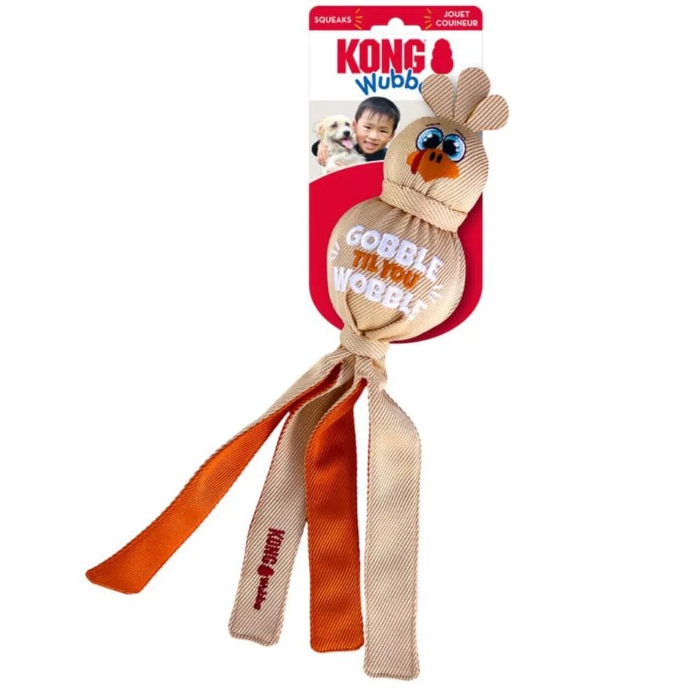 Brinquedo Pelúcia Kong Wubba Turkey Para Cães Grande