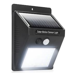 Luminária Solar De Parede Com 30 Leds Sensor De Movimento