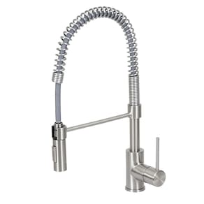 Torneira Monocomando Cozinha Com Bica Alta Flexível Inox