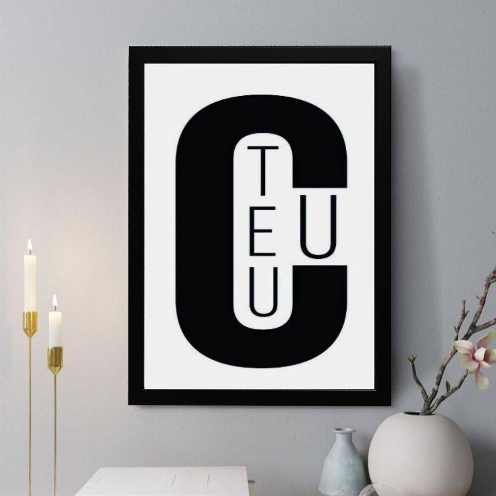 Quadro Decorativo Teu C E U 24X18Cm