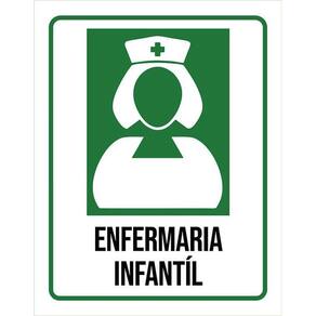 Placa Sinalização Hospitalar Enfermaria Infantíl 36X46