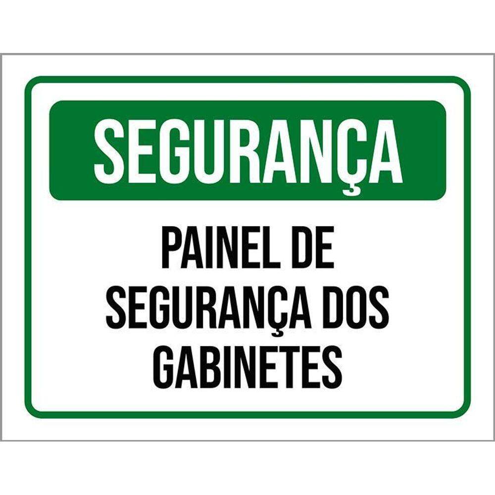 Placa De Segurança Painel De Segurança Dos Gabinetes 36X46