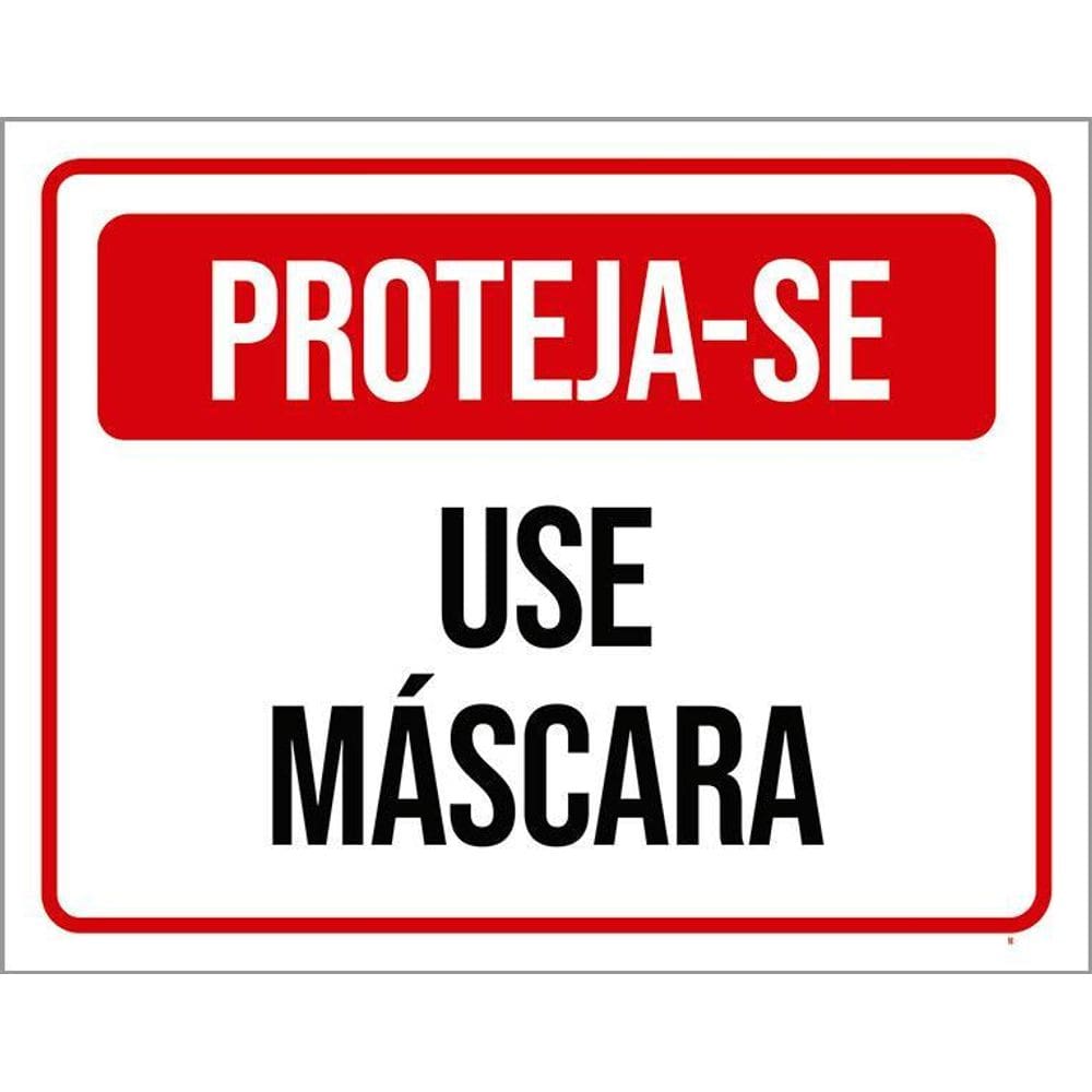 Kit 3 Placas Proteja-Se Use Máscara