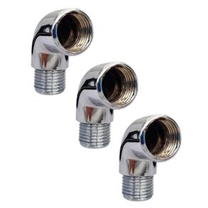 Kit 3 Joelho Cotovelo Curva Metal Crômado Rm X Rf 1/2`` X90