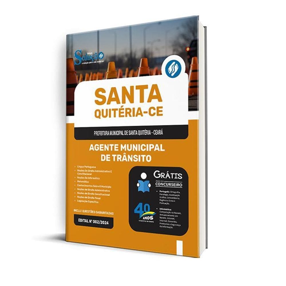 Apostila Prefeitura Santa Quitéria Ce 2024 Agente Municipal