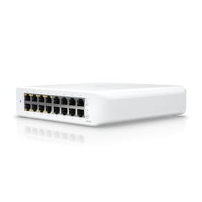 Switch 16 Portas Ubiquiti UniFi - Gigabit - PoE - 45W - Montagem em parede - USW-LITE-16-POE