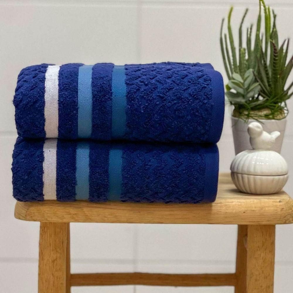Toalha De Banho Trento 70x140 Marinho