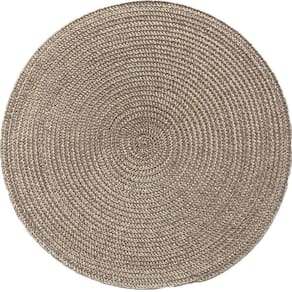 Americano Requinte Liso Para Mesa Redondo 38cm Taupe