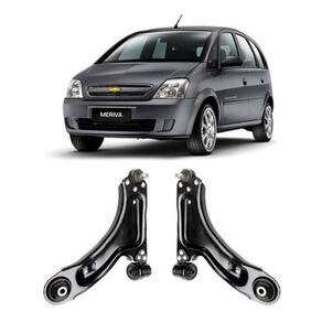 Kit 2 Bandeja Balança Suspensão Dianteira Meriva 2003-2012