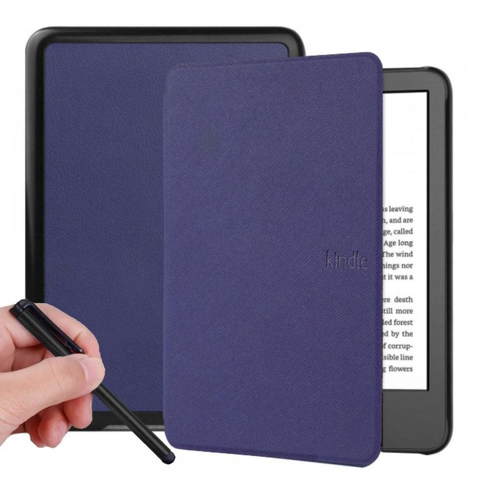 Capinha Auto Sleep Couro Para Kindle 12 6.0 Rs23Cv + Caneta