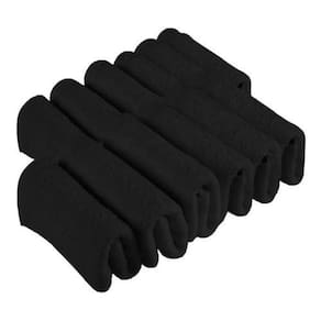Toalha De Rosto Para Salão Preta Kit Com 20 Unidades
