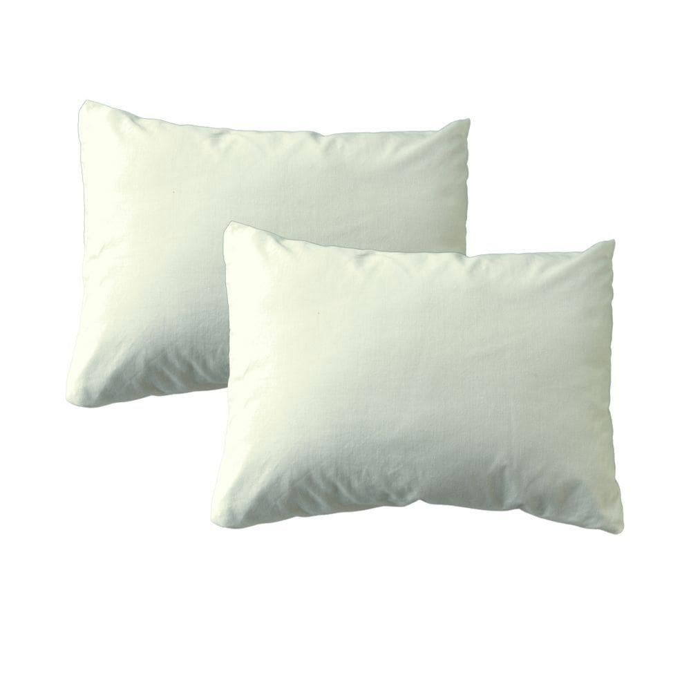 Par De Fronhas 50x70cm Percal 180 Fios 100% Algodão Padrão Hotel Bege