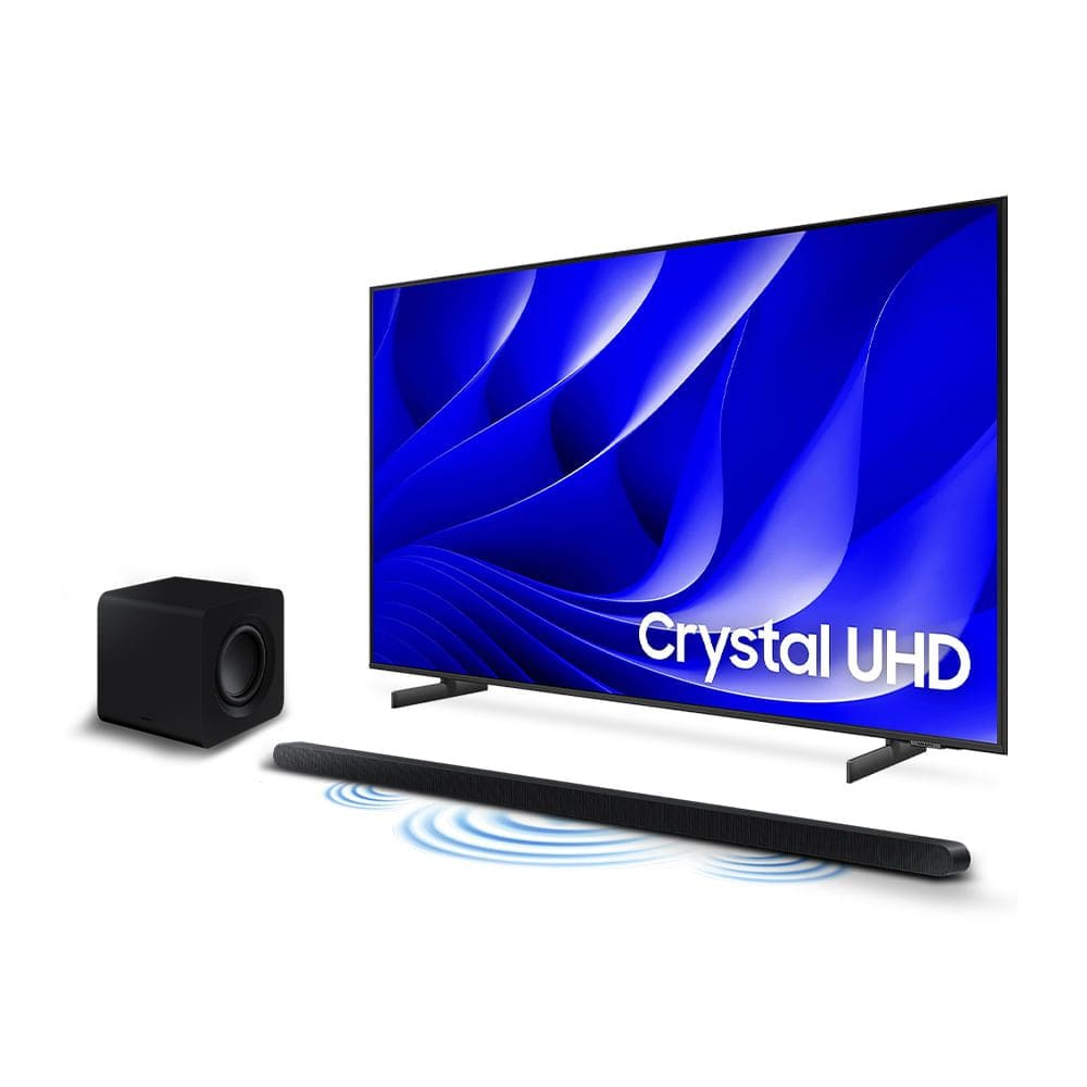 Combo Smart Big TV 85" Crystal UHD 4K 85DU8000 2024 + Soundbar HW-S800D