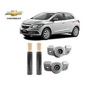 Par Kit Coxim Batente Coifa Amortecedor Traseiro Gm Onix