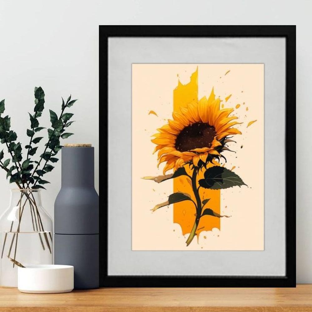 Quadro Girassol Art Street 60X48Cm