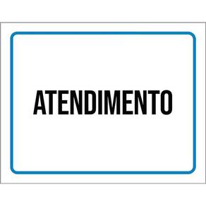 Placa Ambiente Sinalização Setor Atendimento 36X46