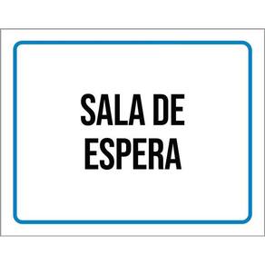 Kit 3 Placas Ambiente Sinalização Setor Sala De Espera