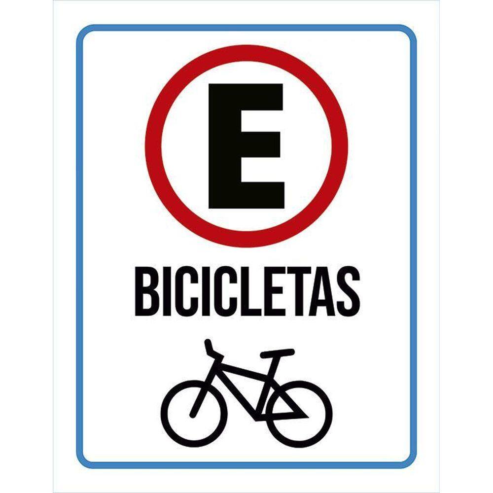 Placa Estacionamento Exclusivo Bicicletas 36X46