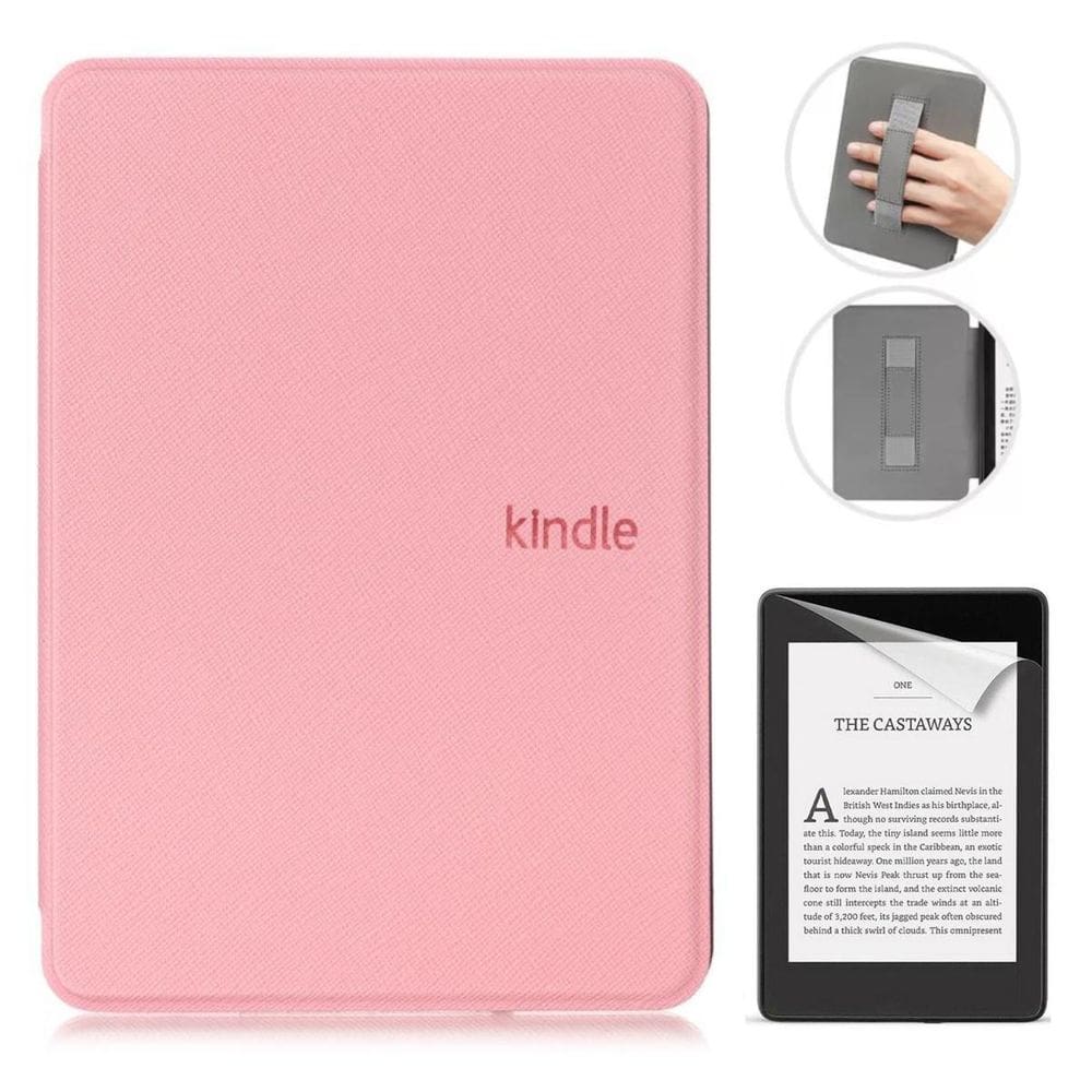 Case Com Alça Para Kindle 12 Básico 6.0 Rs23Cv + Película