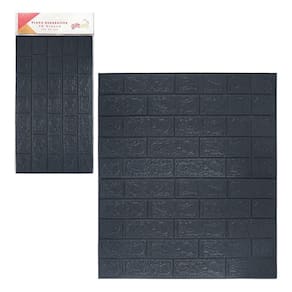 Placa Decorativa 3D 70X77Cm Preta