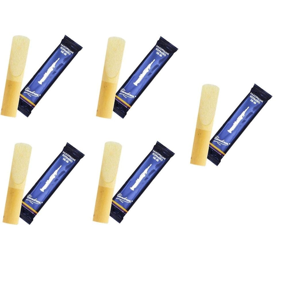 Kit 5 Palhetas Sax Soprano Vandoren 2.5