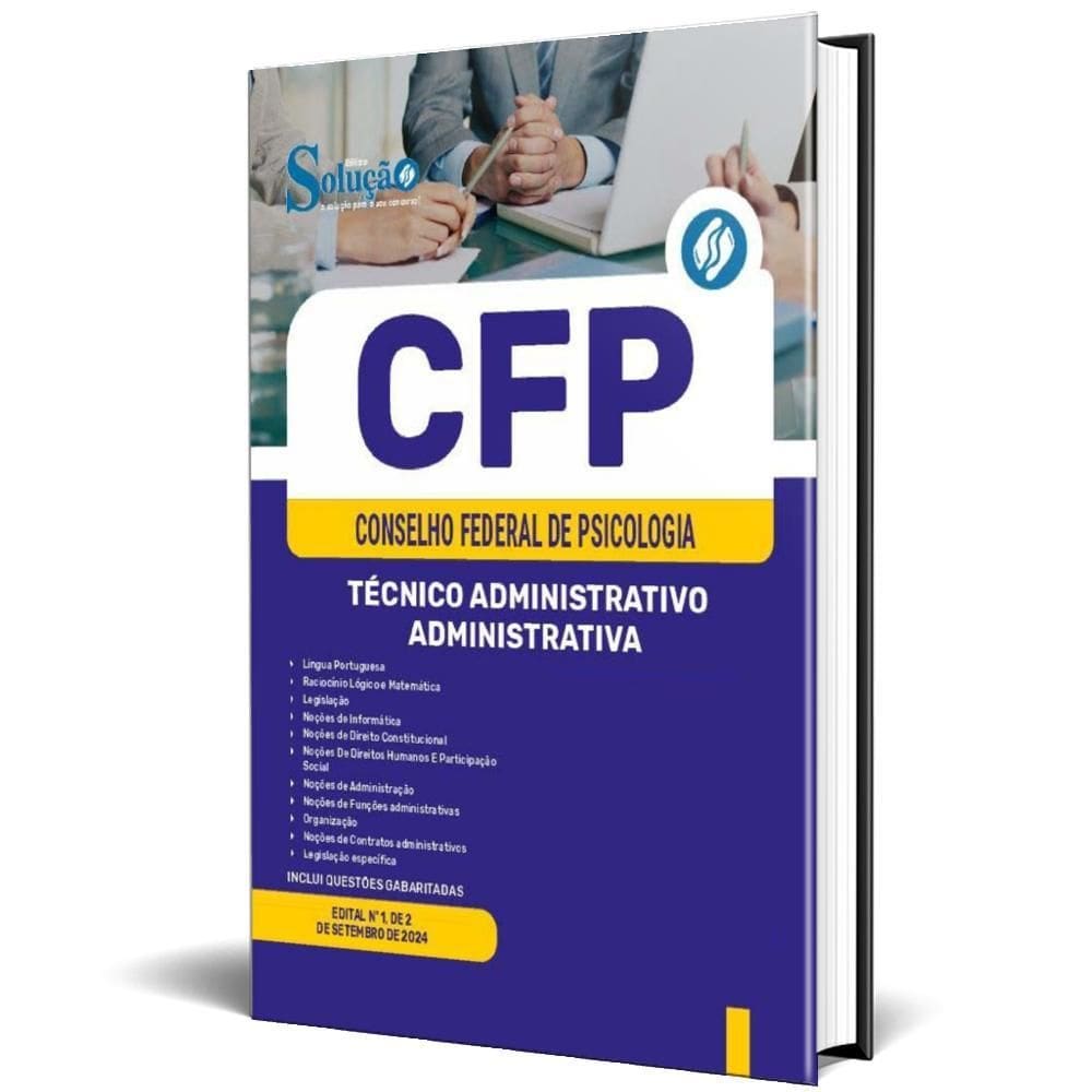 Apostila Cfp 2024 - Técnico Administrativo/Administrativa