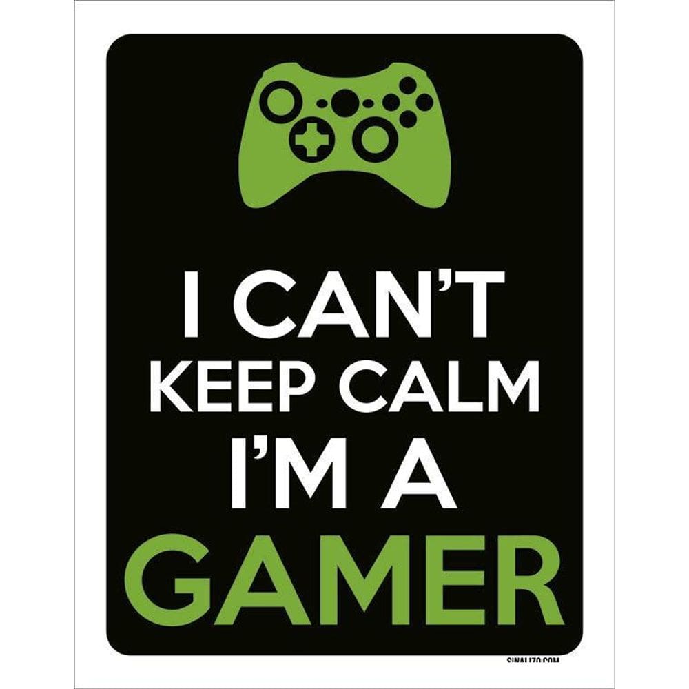 Placa Decorativa - I Can`T Keep Calm Gamer Xb 36X46