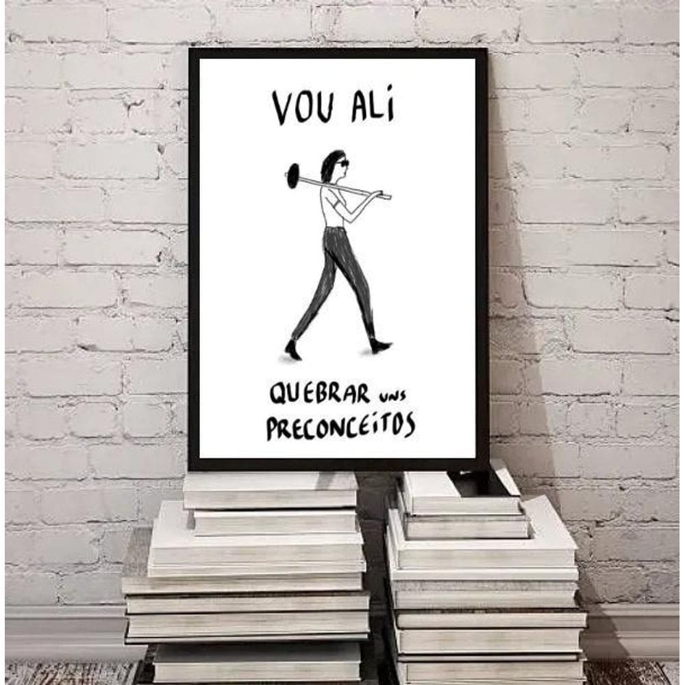 Quadro Quebrando Preconceitos 24X18Cm
