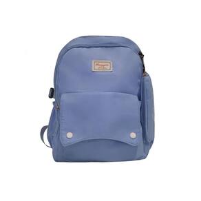 Mochila Fofa Com Estojo Estilo Coreano Escolar Azul