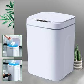 Lixeira Automática Com Sensor Recarregável Usb Escritório