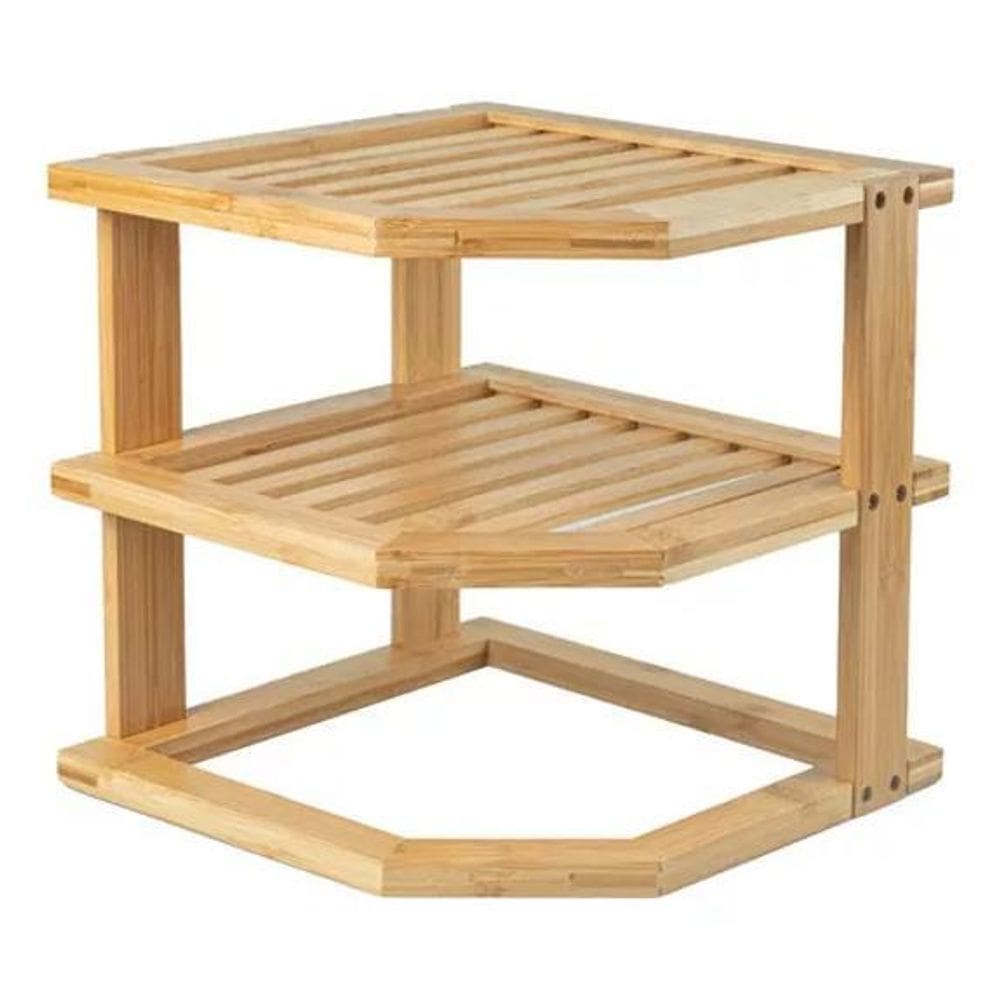 Prateleira Organizador Tripla Keep Bambu