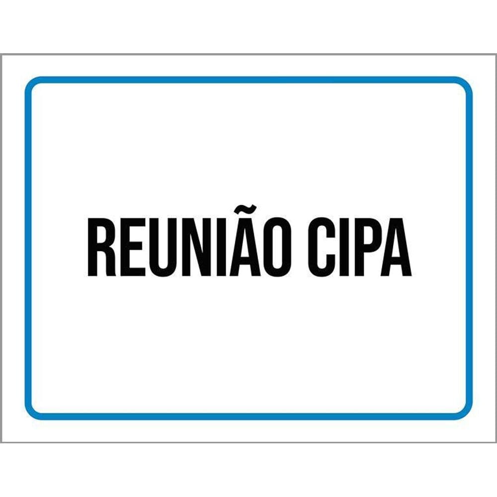 Placa Ambiente Sinalização Setor Reunião Cipa 36X46