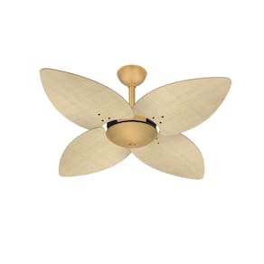 Ventilador Teto Economico Sala Winds 4 Pás Palha Ventax 110V
