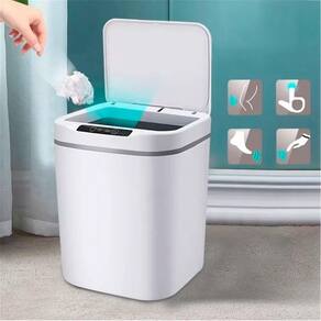 Lixeira Automática Sensor De Aproximação Para Escritório 16L
