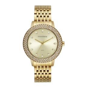 Relogio Mondaine Feminino Ref: 32829Lpmvde1 Fashion Dourado