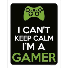 Placa Decorativa - I Can`T Keep Calm Gamer Xb 36X46