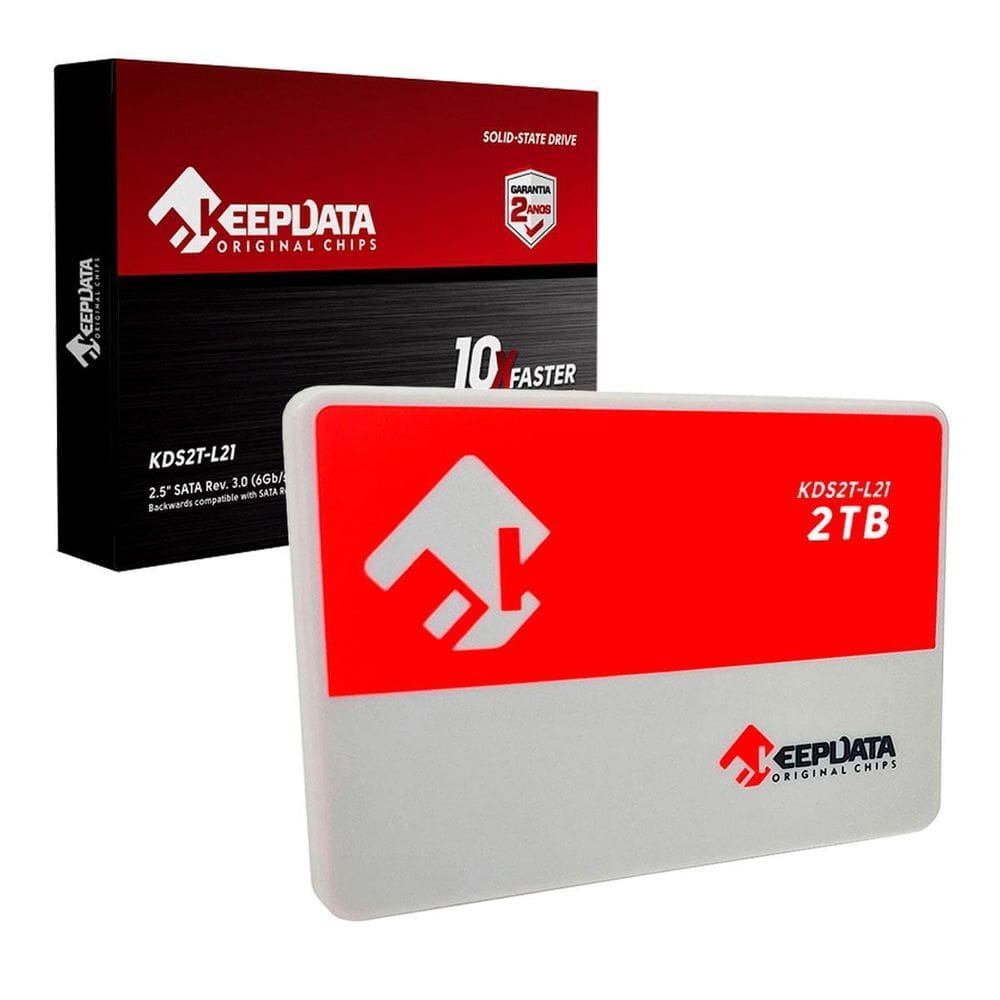 Ssd 2Tb Keepdata, Sata 3.0 6Gb/S, Leitura 550Mb/S, Gravação