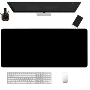 Mousepad Antiderrapante Couro Trabalho 80X40 E Porta Copo