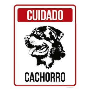 Kit 3 Placas Cuidado Cachorro Rottweiler 3