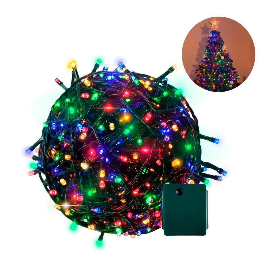 Pisca Pisca Cordão 100 Led Natal 10M 8 Funções 127V-Colorido