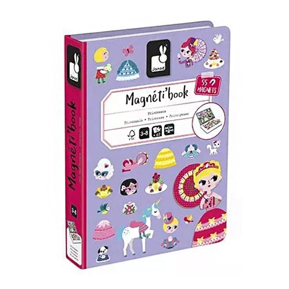Livro Magnético Princesas 63 Peças Janod