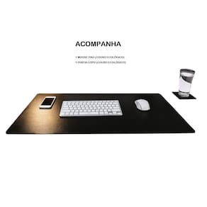 Tapete Mesa Escritório 60X30 Deskpad + Suporte Copo