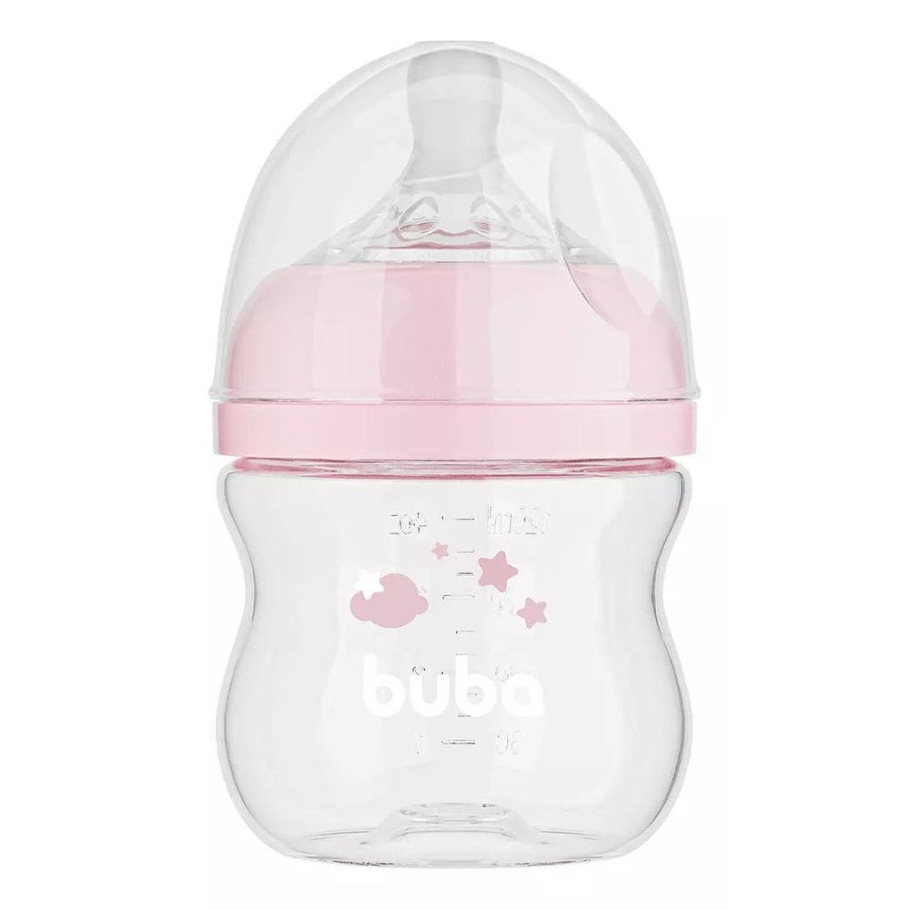 Mamadeira Easy Flow Nuvem Rosa Buba 120Ml