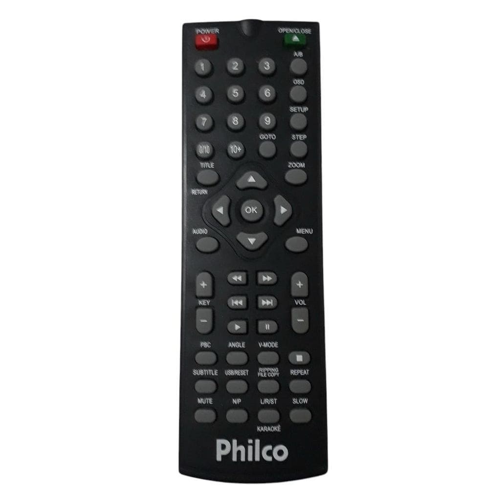 Controle Remoto Dvd Philco Karaokê Ph154 Ph156 Ph192 Ph150